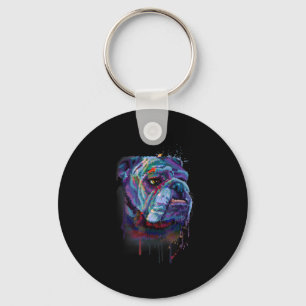 Hundeliebhaber  English Bulldog Geschenk Englisch  Schlüsselanhänger