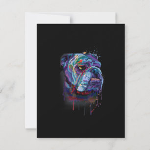 Hundeliebhaber English Bulldog Gift English Bull Dankeskarte