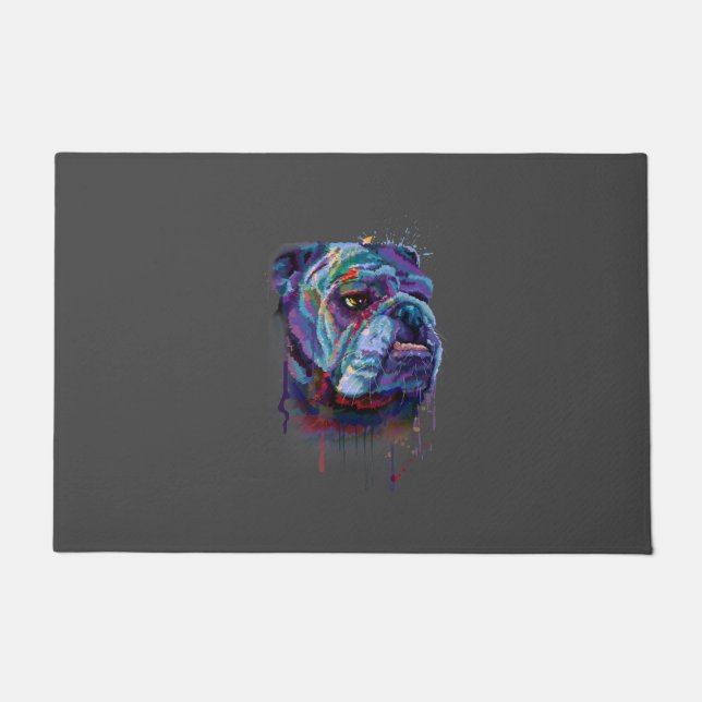 Hundeliebhaber | English Bulldog Gift English Bull Fußmatte (Vorderseite)