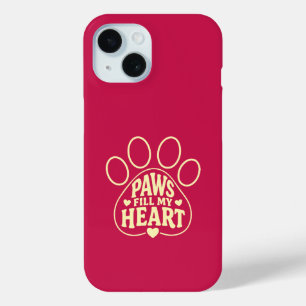 Hundeliebhaber-Handyhülle - Pfotenabdruck-Typograf Case-Mate iPhone Hülle