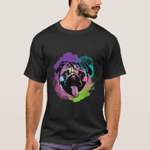 Hundeliebhaber I Splash Art Pug 138 T-Shirt