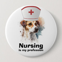 Hundeliebhaber, Krankenschwester Button