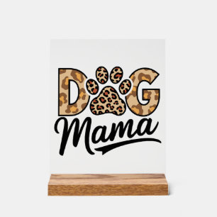 Hundeliebhaber Leoparden-Druck Pfote Acrylschild
