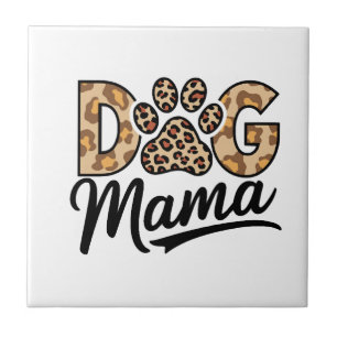 Hundeliebhaber Leoparden-Druck Pfote Fliese
