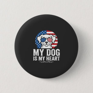 Hundeliebhaber Mein Hund Ist Mein Herz Button