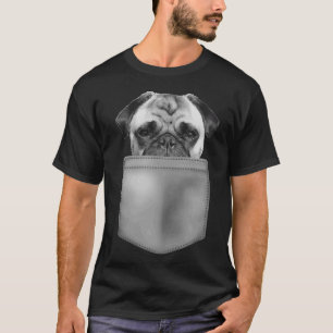 Hundeliebhaber schenken Mops in Pocket Funny Hund T-Shirt