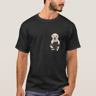 Hundeliebhaber schenken weißen Labrador in Pocket  T-Shirt