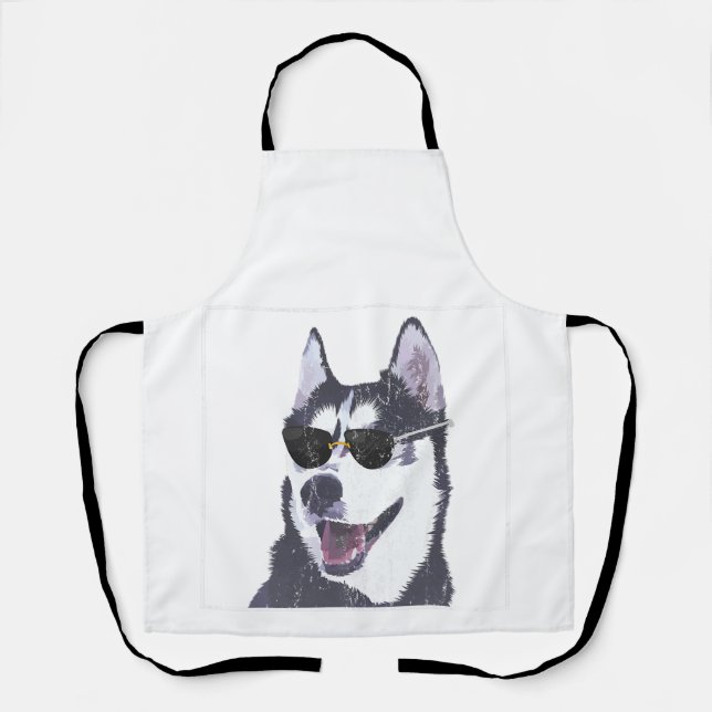 Hundeliebhaber Sonnenbrille Hund Besitzer Haustier Schürze (Vorderseite)
