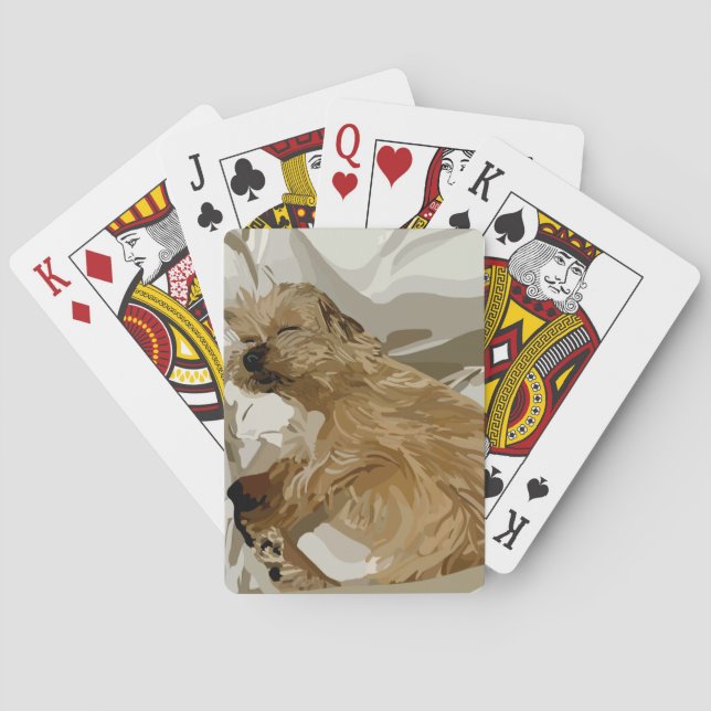 Hundeliebhaber Spielkarten (Rückseite)