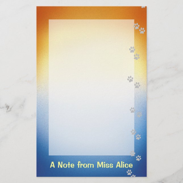 Hundeliebhaber Stationierung Briefpapier (Vorderseite)