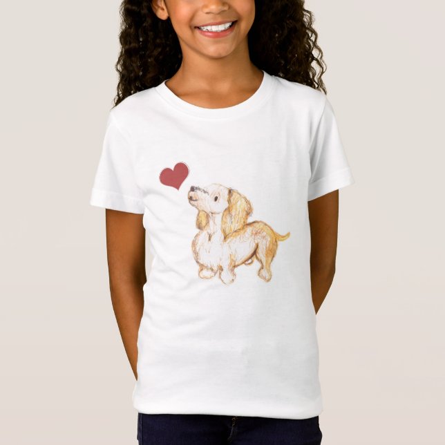 Hundeliebhaber Winnie das Dackeljugend-Shirt T-Shirt (Vorderseite)