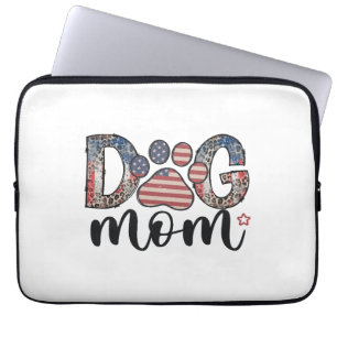 Hundemama 4. Juli Amerikanische Mama Laptopschutzhülle