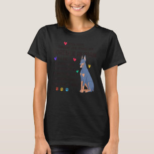 Hundemama Forever Menschliche Dobermann-Mama Beich T-Shirt