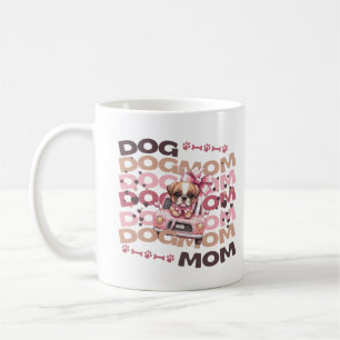 Hundemama Geschenk Süßer Welpe Auto Benutzerdefini Kaffeetasse