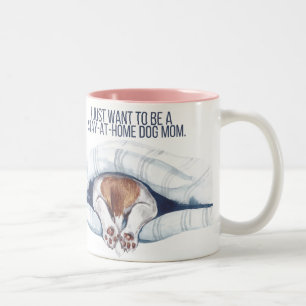 Hundemama-Kaffeetasse für Zuhause Zweifarbige Tasse