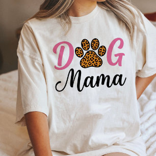 Hundemama Leopard Pfotenabdruck Süße Haustierliebh Tri-Blend Shirt