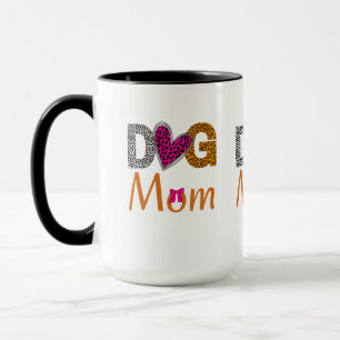 Hundemama Leopard Print/Trendiges Geschenk für Hun Tasse