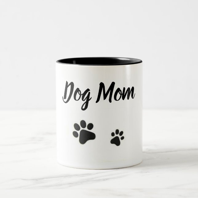 HundeMama mit der Tatze druckt Tasse (Mittel)