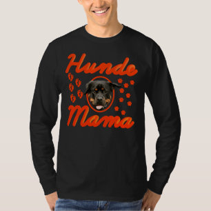 Hundemama Rottweiler Orange T-Shirt