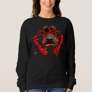Hundemama Rottweiler Red Sweatshirt