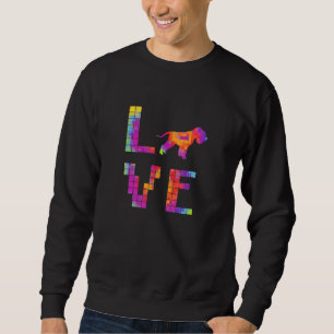 Hundemama Soft Coated Wheaten Terrier Hund Pixelku Sweatshirt