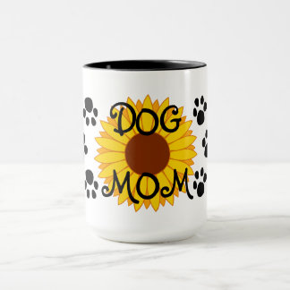HundeMama-Sonnenblume-Tatze druckt Tasse