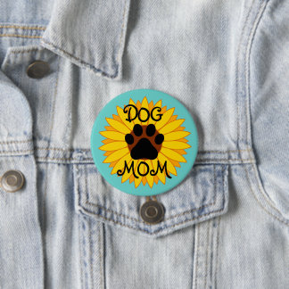 HundeMama-Sonnenblume-Tatzen-Druck-Knopf alle Button