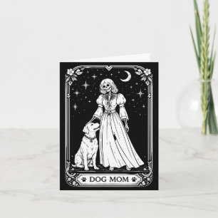 Hundemama Tarotkarte Skelett Hexe lustig gruselig Karte