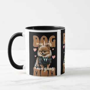 Hundemama-Tasse – „Ich arbeite hart, damit mein Hu Tasse