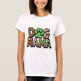 Hundemama – Tierprint Pfotenabdruck-Design für Hun T-Shirt