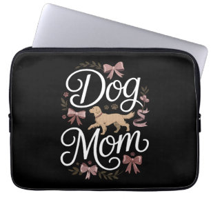 Hundemama und -papa motivierendes Zitat-Design für Laptopschutzhülle