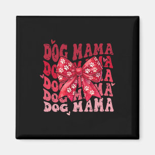 Hundemama Valentinstag Coquette Schleife Hundemutt Magnet
