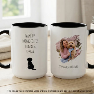 Hundemama Wach Auf Trinke Kaffee Wiederhole Tasse