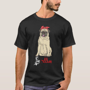 Hundemama Welpenmutter Mops T-Shirt