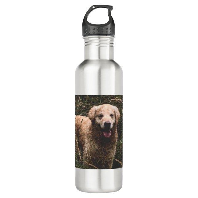 Hundemänger Edelstahlflasche (Vorderseite)