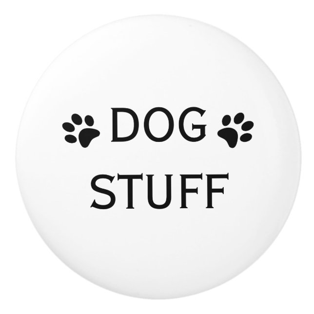 Hundematerial-Fach oder Haustier-Schrank-Griff Keramikknauf (Vorderseite)