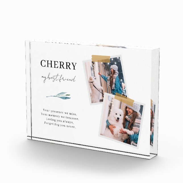 Hundememorial Pet Loss 2 Foto Block (Rechts)