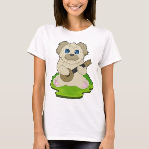 Hundemusiker Gitarrenmusik T-Shirt