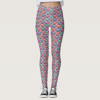 Hundemuster bedruckt leggings