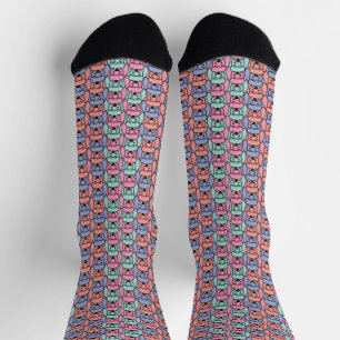 Hundemuster bedruckt socken