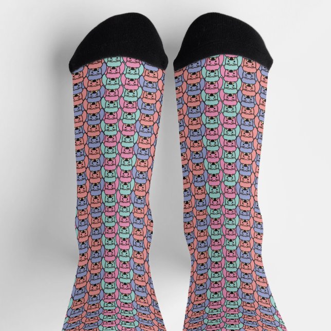 Hundemuster bedruckt socken (Oben)