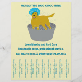 Hundemütigende Hundegroomere reißen die Streifen a Flyer