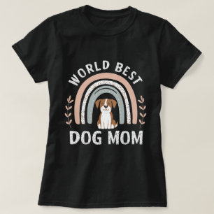 Hundemutter Boho Regenbogenhemd T-Shirt