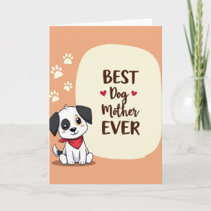 Hundemutter-Illustrationskarte Karte