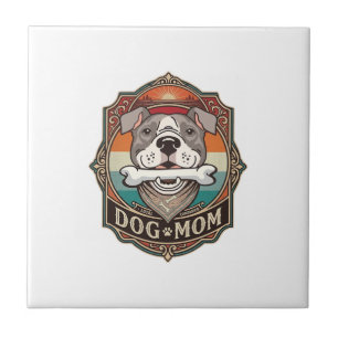 Hundemutter-Knochen-Bandana-Vintage-Rahmen_1 Fliese