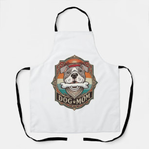 Hundemutter-Knochen-Bandana-Vintage-Rahmen_1 Schürze