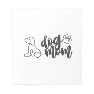 Hundemutter-Linienkunst-Design Minimalistischer Hu Notizblock