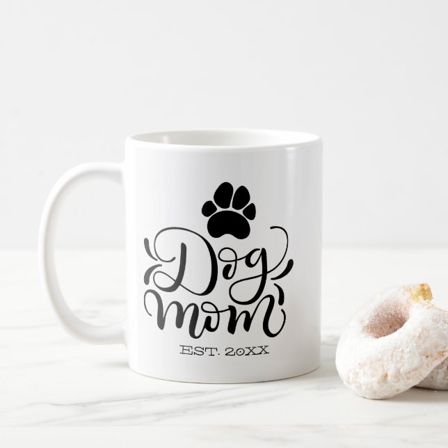 Hundemutter - Personalisiert etabliert - Hundelieb Kaffeetasse (Mit Donut)