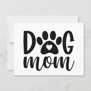 Hundemutter T - Shirt Postkarte