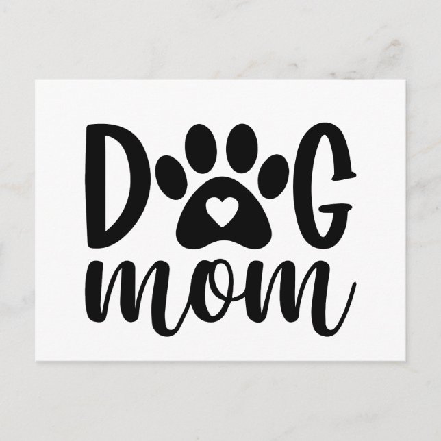 Hundemutter T - Shirt Postkarte (Vorderseite)